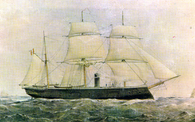 Fragata Independencia - Buque insignia de la Marina de Guerra del Perú en 1879