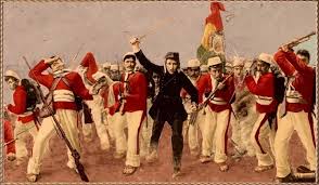 Uniforme militar boliviano de 1879, mostrando el equipamiento y vestimenta de guerra utilizada por las tropas bolivianas al inicio del conflicto.