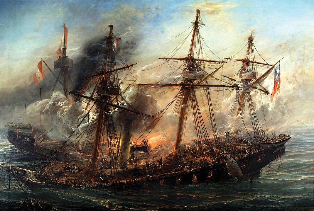 Combate naval de Iquique entre el Huáscar y la Esmeralda
