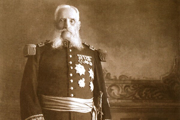 Retrato del General Andrés Avelino Cáceres, héroe de la Campaña de La Breña