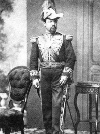 Retrato del presidente boliviano Hilarión Daza en 1879, figura clave en los eventos que llevaron a la Guerra del Pacífico
