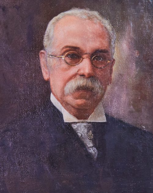 Retrato del doctor José Casimiro Ulloa Bucelo, cirujano en jefe del ejército peruano durante la Guerra del Pacífico y director del hospital de Santa Sofía