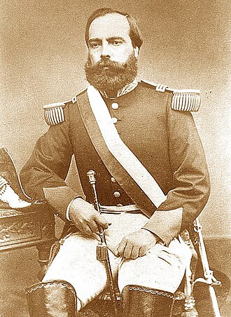 Retrato de Mariano Ignacio Prado Ochoa, presidente del Perú durante la Guerra del Pacífico (1876-1879)