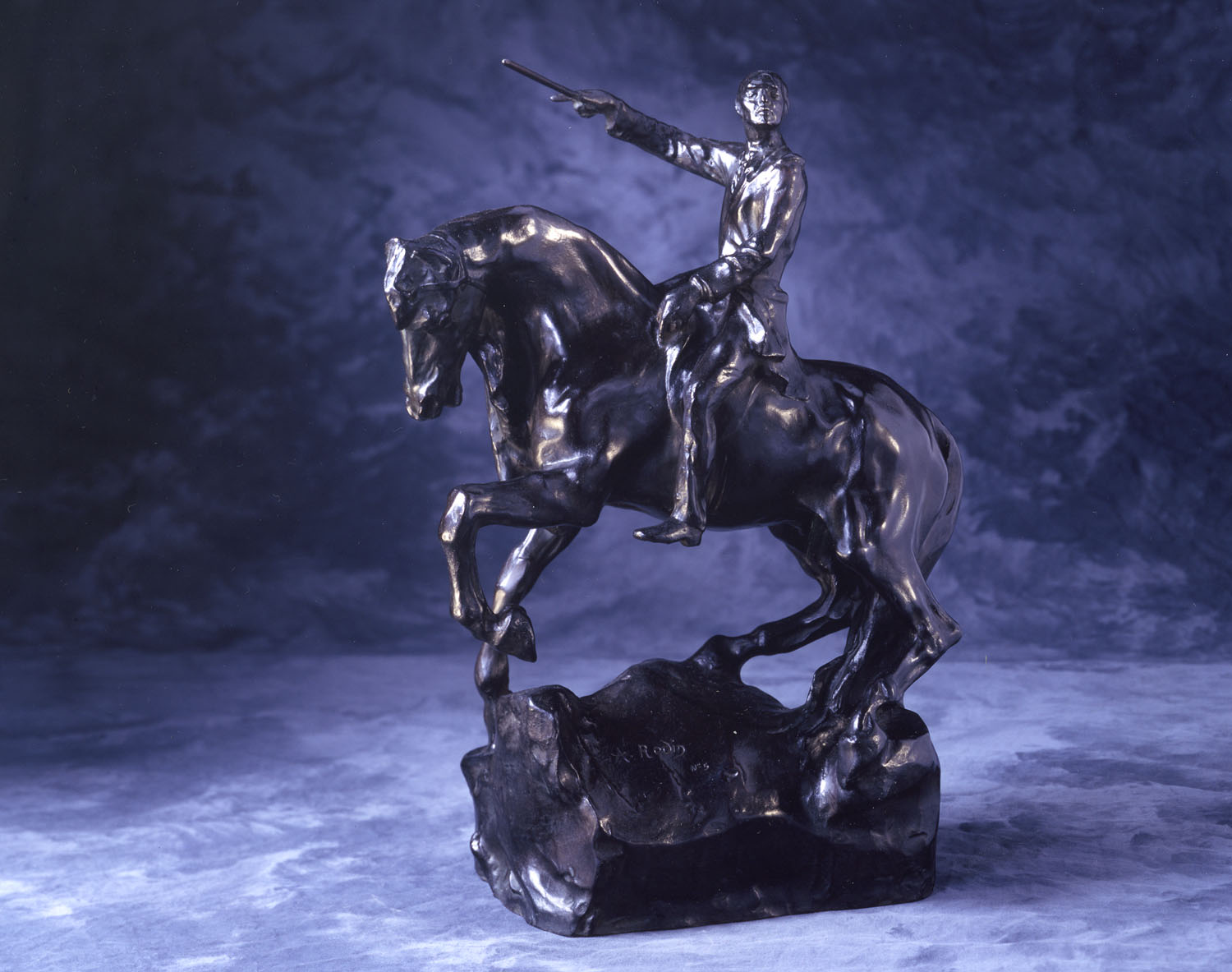 Maqueta de Patricio Lynch realizada por Auguste Rodin, escultor francés