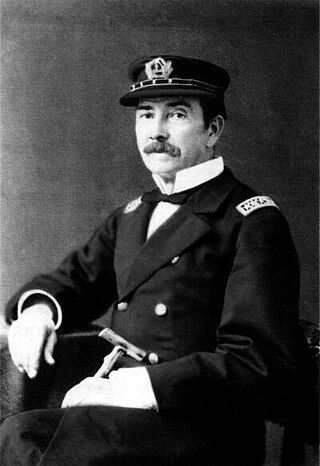 Retrato de Patricio Lynch Solo de Zaldívar, vicealmirante chileno durante la Guerra del Pacífico